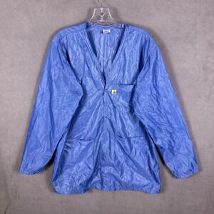 Vintage Tech Wear VOJ-23‎ Polyester Carbonized  Size L Blue Made in USA